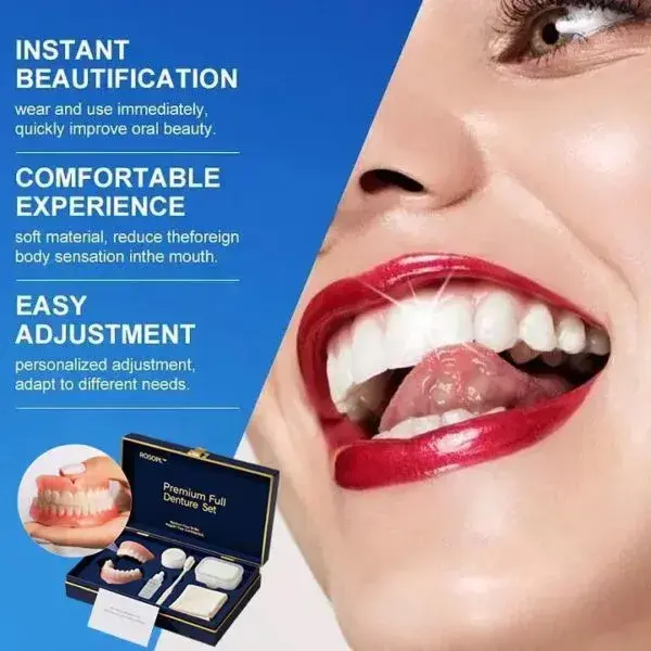 ROSOPL Advanced Full Denture Set | Custom Fit Dentures - Image 2