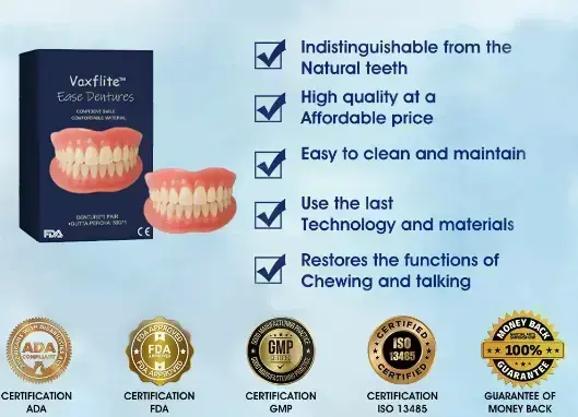 Vaxflite Full Denture Set (Top & Bottom) – Custom Fit Oral Prosthetic - Image 5