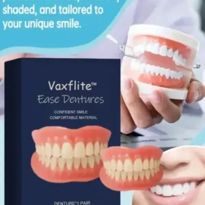 Vaxflite Full Denture Set (Top & Bottom) - Custom Fit Oral Prosthetic - Image 2