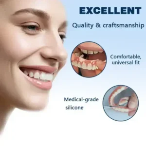 Vaxflite Full Denture Set (Top & Bottom) - Custom Fit Oral Prosthetic - Image 4