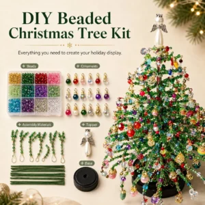 🎄✨ DIY Beaded Christmas Tree Kit – 🎅Create Your Own Sparkling Holiday Decoration - Image 2