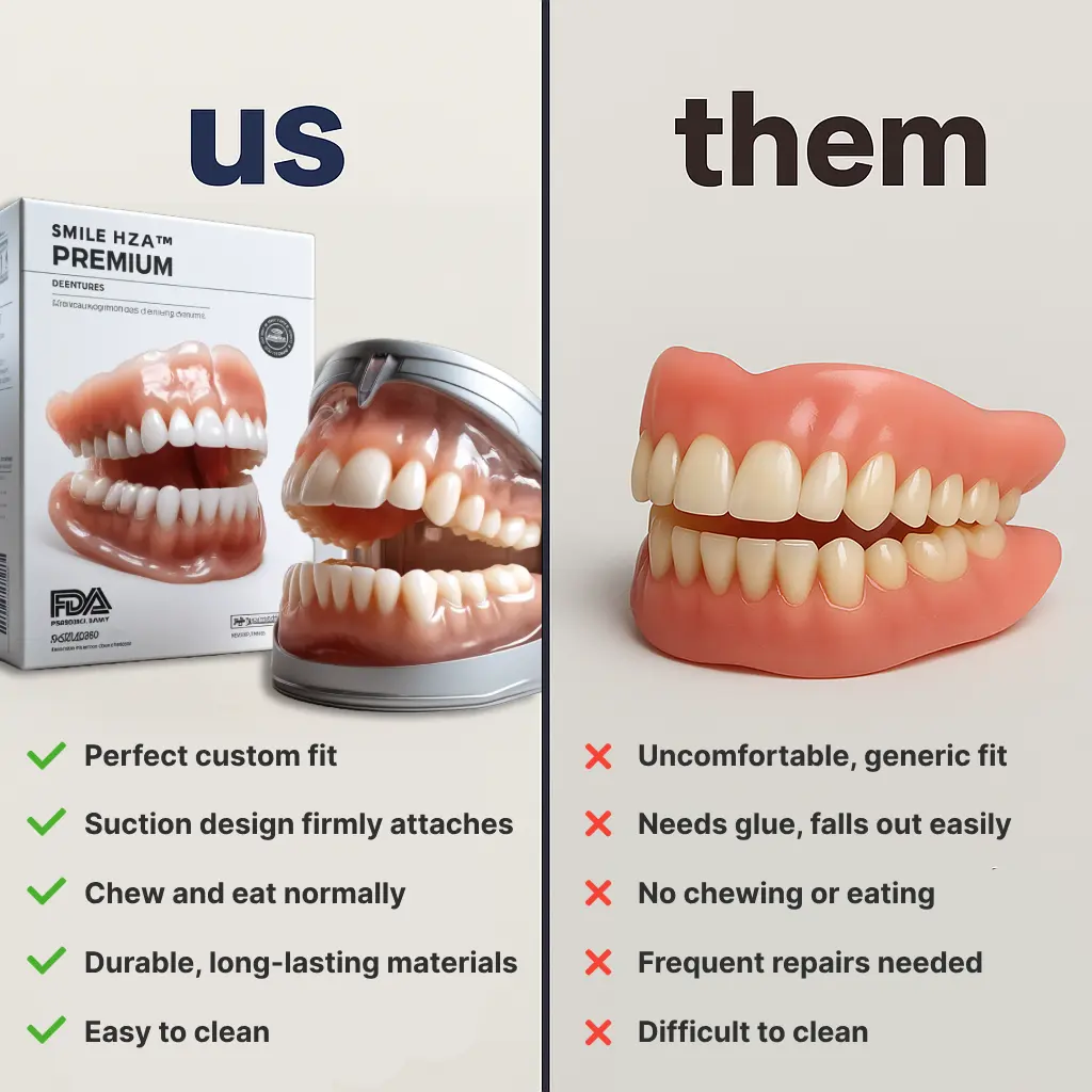 Custom-Fit Premium Dentures – Full Set