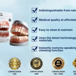 Custom-Fit Premium Dentures – Full Set - Image 4
