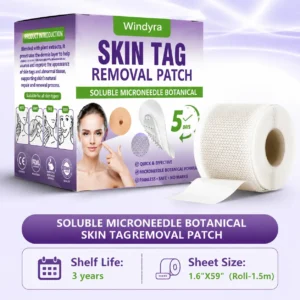 Soluble Microneedle Botanical Skin Tag Removal Patch